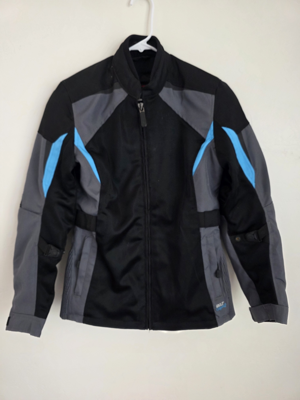 BILT Calypso 2 Adult Motorcycle Jacket XS Black Gray Blue Motocross Riding Gear